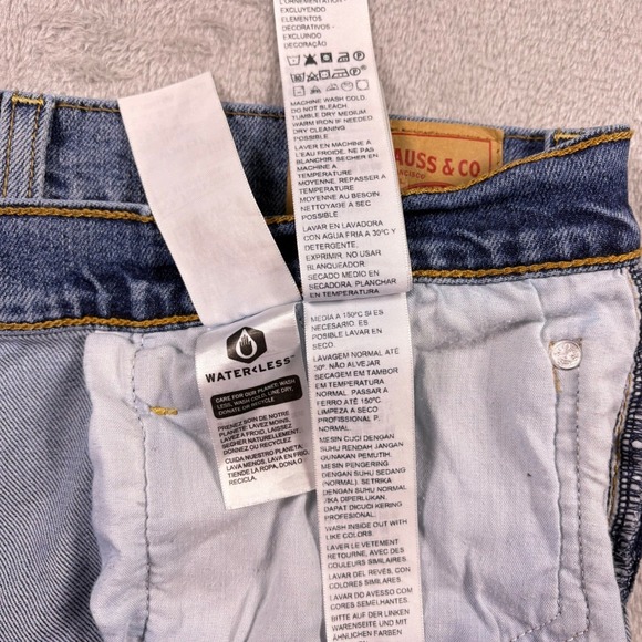 Levi's Ribcage Straight Ankle Jeans Women Msr 30x25 Medium Wash Button Fly - Picture 15 of 16